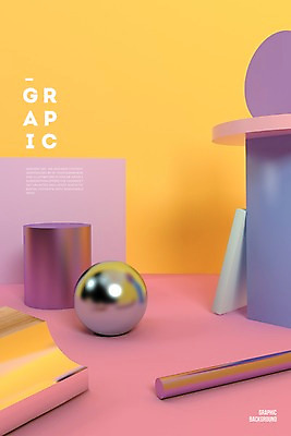 PSD 편집이미지 백그라운드 그래픽백그라운드 사람없음 그래픽 3D 원형 구슬 디지털합성 오브젝트 원기둥 입체도형 메터리얼디자인 메터리얼백그라운드 편집3D 도형 디자인 입체 파일형식