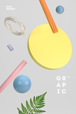 PSD 편집이미지 백그라운드 그래픽백그라운드 나뭇잎 사람없음 그래픽 3D 원형 디지털합성 오브젝트 원기둥 입체도형 메터리얼디자인 메터리얼백그라운드 편집3D 도형 디자인 잎 입체 파일형식