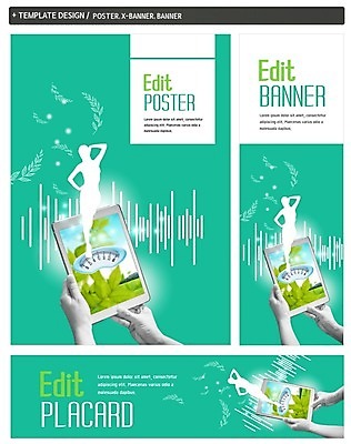 PSD 템플릿 손 배너 배너템플릿 가로배너 실루엣 ZIP 포스터 세로배너 건강 두명 신체부위 세트 태블릿 현수막 스마트 체중계 컨셉 촬영기법 사람 가로 세로 전자제품 스마트기기 파일형식
