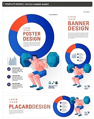 PSD 템플릿 배너 배너템플릿 남자 가로배너 ZIP 포스터 세로배너 건강 한명 세트 운동 아령 현수막 1 사람 가로 세로 파일형식