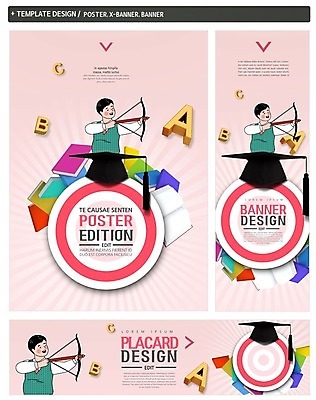 PSD 템플릿 배너 배너템플릿 남자 가로배너 ZIP 포스터 세로배너 학사모 청소년 화살 한명 책 세트 현수막 청소년교육 모자_잡화 1 교육 졸업 사람 가로 세로 파일형식