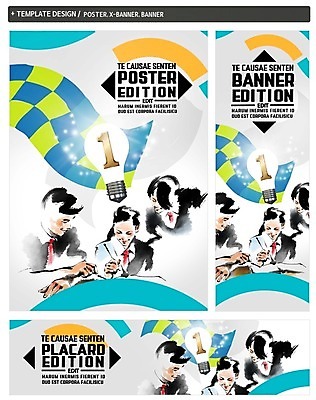 PSD 템플릿 1 배너 배너템플릿 여자 남자 가로배너 ZIP 포스터 세로배너 전구 청소년 10대 세명 친구 세트 현수막 청소년교육 교육 관계 사람 가로 세로 파일형식