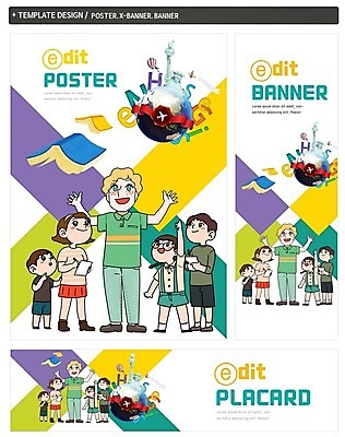 PSD 템플릿 배너 배너템플릿 여자 어린이교육 남자 가로배너 ZIP 포스터 세로배너 어린이 여러명 책 세트 글로벌 현수막 원어민 교육 다수 사람 가로 세로 영어교사 파일형식