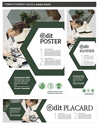 PSD 템플릿 배너 배너템플릿 여자 가로배너 ZIP 포스터 세로배너 초등학생 어린이 현미경 10대 세트 한국인 현수막 소녀한명만 학생 청소년 실험기구 사람 동양인 가로 세로 여자한명만 소녀만 파일형식