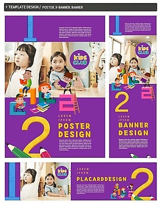 PSD 템플릿 배너 배너템플릿 여자 어린이교육 남자 가로배너 ZIP 포스터 세로배너 어린이 여러명 세트 유치원생 한국인 현수막 교육 다수 사람 동양인 가로 세로 파일형식