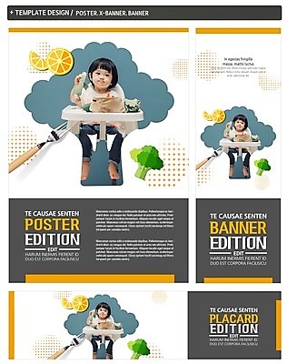 PSD 템플릿 배너 배너템플릿 여자 가로배너 ZIP 포스터 세로배너 포크 세트 한국인 현수막 아기 여자아기한명만 식기 사람 동양인 가로 세로 여자한명만 여자아기만 파일형식