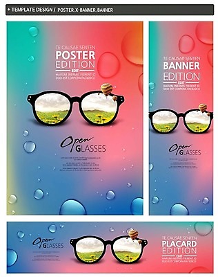 PSD 템플릿 배너 배너템플릿 가로배너 ZIP 포스터 세로배너 안경 사람없음 세트 선글라스 현수막 물방울 열기구 잡화 항공교통 가로 세로 파일형식