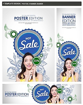 PSD 템플릿 배너 배너템플릿 여자 가로배너 꽃 ZIP 포스터 세로배너 20대 성인 쇼핑 세트 세일 한국인 현수막 성인여자한명만 식물 사람 동양인 청년 가로 세로 여자한명만 성인여자만 파일형식