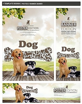 PSD 템플릿 배너 배너템플릿 가로배너 ZIP 포스터 세로배너 두마리 사람없음 세트 현수막 리트리버 강아지 슈나우저 반려 2 가로 세로 반려동물 개 파일형식