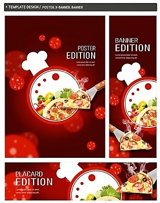 PSD 템플릿 배너 배너템플릿 가로배너 ZIP 포스터 세로배너 피자 요리사모자 사람없음 세트 현수막 모자_잡화 패스트푸드 서양음식 가로 세로 요리사 파일형식