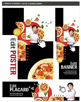 PSD 템플릿 배너 배너템플릿 남자 가로배너 ZIP 포스터 세로배너 어린이 피자 한명 세트 한국인 현수막 커서 소년한명만 1 패스트푸드 서양음식 사람 동양인 가로 세로 남자한명만 소년만 파일형식