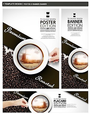 PSD 템플릿 손 배너 배너템플릿 가로배너 ZIP 포스터 세로배너 커피 신체부위 세트 원두 현수막 음료 사람 가로 세로 파일형식