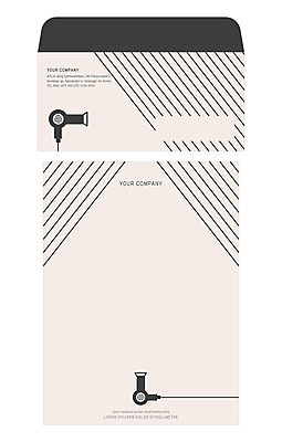 템플릿 선 편지봉투 사람없음 드라이어 편지지 레터폼 서식 봉투템플릿 우편봉투 레터헤드 봉투디자인 이미지템플릿 AI파일 봉투 미용용품 편지 우편물 파일형식 벡터