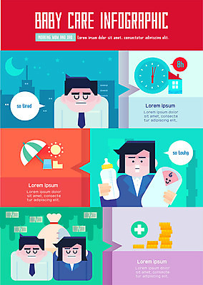 여자 남자 돈 일러스트 회사 직장 피곤 여러명 경제 인포그래픽 육아 아기 직장인 출산 젖병 워킹맘 부담 힘듦 국내일러스트 AI파일 직업 다수 컨셉 비즈니스 엄마 사람 아기용품 비즈니스우먼 재산 파일형식 벡터