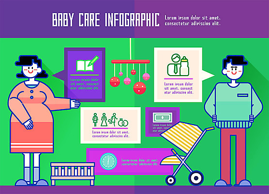 부부 여자 남자 돈 일러스트 남편 두명 경제 임산부 임신 인포그래픽 육아 아내 출산 젖병 유모차 모빌 국내일러스트 AI파일 커플 사람 아기용품 재산 파일형식 벡터
