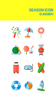 아이콘 여행 여름음식 수박 불꽃놀이 이벤트 사람없음 여름 세트 캐리어 축제 파라솔 서핑보드 스노클링 플랫 바비큐 비치발리볼 플랫아이콘 튜브 칠석 제철음식 제철과일 2D아이콘 AI파일 계절 명절 음식 과일 놀이 여행가방 수상스포츠 보드_스포츠 비치볼 배구 제철 파일형식 벡터 여름_계절