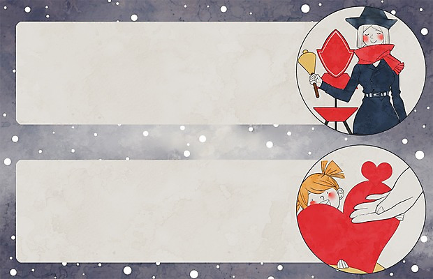 PSD 여자 어린이 겨울 일러스트 프레임 사랑 상반신 성인 신체부위 세명 종 하트 눈 나눔 구세군 구세군냄비 프레임일러스트 국내일러스트 자연요소 모양 계절 감정 날씨 사람 파일형식