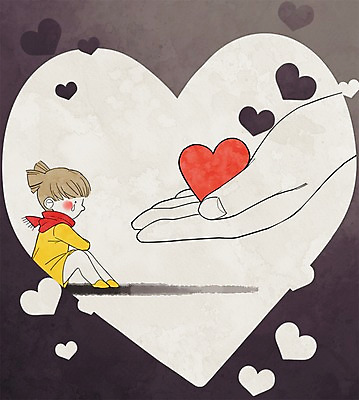 전신 PSD 손 여자 어린이 일러스트 사랑 두명 신체부위 하트 울음 나눔 국내일러스트 모양 감정 표정 사람 파일형식