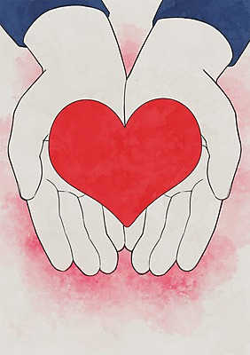 PSD 손 일러스트 사랑 신체부위 하트 주기 나눔 국내일러스트 모양 감정 모션 사람 파일형식