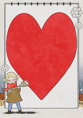 전신 PSD 어린이 겨울 일러스트 주택 프레임 눈꽃 사랑 한명 하트 눈 붓 스케치북 그림 프레임일러스트 하트프레임 국내일러스트 자연요소 모양 1 계절 감정 날씨 학용품 눈_날씨 사람 건물 파일형식