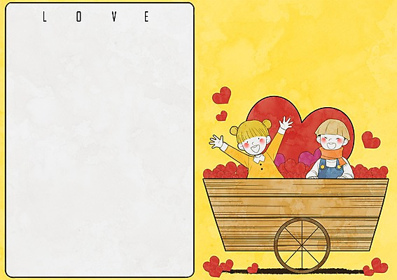 PSD 여자 남자 어린이 일러스트 사각프레임 프레임 광고판 사랑 상반신 두명 수레 하트 나눔 프레임일러스트 국내일러스트 모양 감정 알림판 사람 사각형 카트 판 파일형식