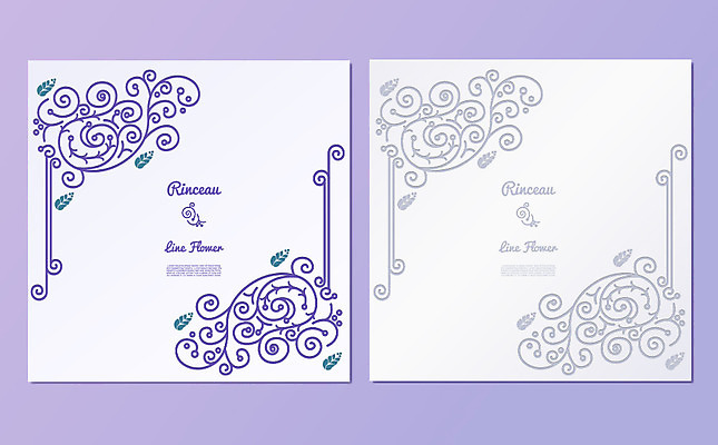 문양 꽃 포스터 잎 일러스트 프레임 사람없음 엽서 당초문 프레임일러스트 국내일러스트 AI파일 식물 편지 파일형식 벡터