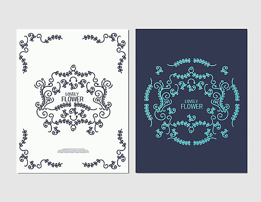 문양 포스터 일러스트 나뭇잎 프레임 사람없음 덩굴 엽서 당초문 프레임일러스트 국내일러스트 AI파일 식물 잎 편지 파일형식 벡터