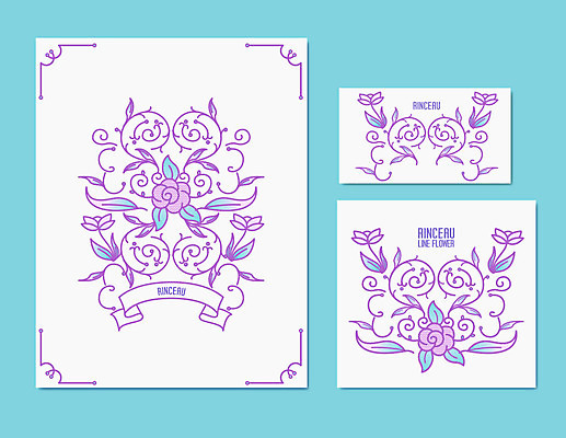 문양 꽃 포스터 잎 일러스트 명함 사람없음 덩굴 엽서 당초문 국내일러스트 AI파일 식물 편지 파일형식 벡터