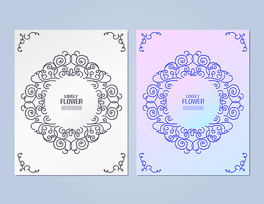 문양 포스터 일러스트 프레임 사람없음 장식 덩굴 청첩장 엽서 당초문 프레임일러스트 국내일러스트 AI파일 식물 카드_감사 편지 파일형식 벡터