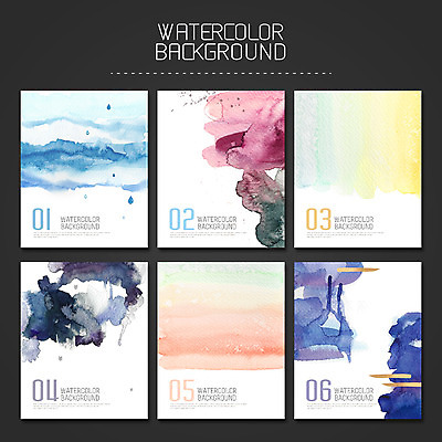 PSD 종이 컬러 백그라운드 일러스트 붓터치 수채화 사람없음 컬러풀 물감 질감 번짐 국내일러스트 미술도구 파일형식 효과