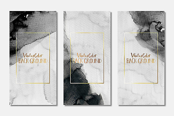 PSD 종이 컬러 백그라운드 일러스트 붓터치 수채화 사람없음 검은색 물감 질감 번짐 금박 국내일러스트 미술도구 파일형식 효과