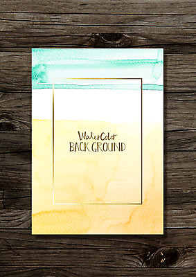 PSD 종이 컬러 하늘색 백그라운드 일러스트 붓터치 수채화 사람없음 목재 노란색 물감 질감 번짐 나무배경 국내일러스트 나무 재료 파란색 미술도구 파일형식 효과