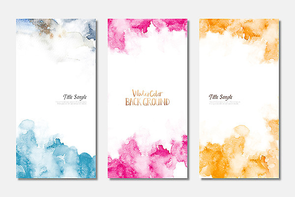 PSD 종이 컬러 백그라운드 일러스트 붓터치 수채화 사람없음 컬러풀 물감 질감 번짐 국내일러스트 미술도구 파일형식 효과