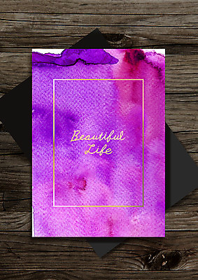 PSD 종이 컬러 백그라운드 일러스트 붓터치 수채화 사람없음 목재 보라색 물감 질감 엽서 번짐 나무배경 국내일러스트 나무 재료 미술도구 편지 파일형식 효과