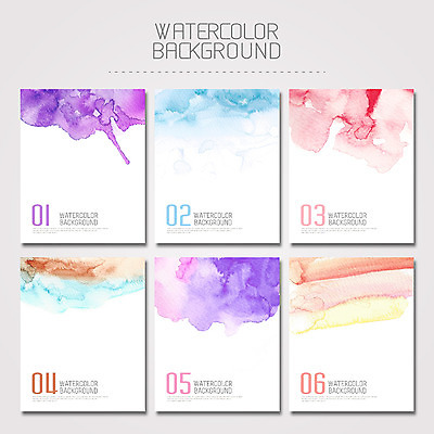 PSD 종이 컬러 백그라운드 일러스트 붓터치 수채화 사람없음 컬러풀 물감 질감 번짐 국내일러스트 미술도구 파일형식 효과