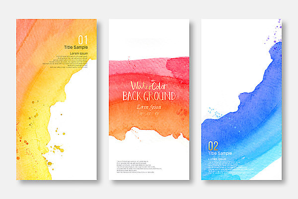 PSD 종이 컬러 백그라운드 일러스트 붓터치 수채화 사람없음 컬러풀 물감 질감 번짐 국내일러스트 미술도구 파일형식 효과