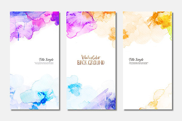 PSD 종이 컬러 백그라운드 일러스트 붓터치 수채화 사람없음 컬러풀 물감 질감 번짐 국내일러스트 미술도구 파일형식 효과