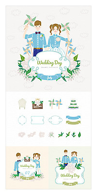 여자 남자 꽃 리본 액자 결혼 의자 일러스트 프레임 여러명 상반신 성인 세트 케이크 바람개비 청첩장 웹엘리먼트 국내일러스트 AI파일 식물 가구 다수 디저트 카드_감사 사람 이벤트 엘리먼트 파일형식 벡터