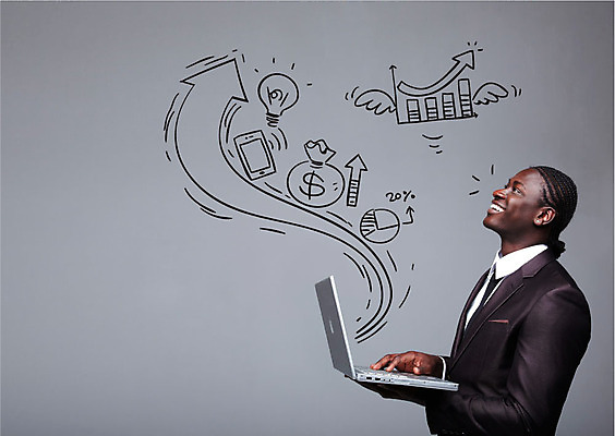 외국인 편집이미지 응시 남자 화살표 흑인 돈 전구 그래프 한명 웃음 들기 상반신 성인 옆모습 30대 경제 노트북 스마트폰 상승 성인남자한명만 이미지편집 AI파일 서양인 1 시선 뷰포인트 컨셉 모션 표정 사람 인종 장년 전자제품 핸드폰 스마트기기 재산 남자한명만 성인남자만 파일형식 벡터