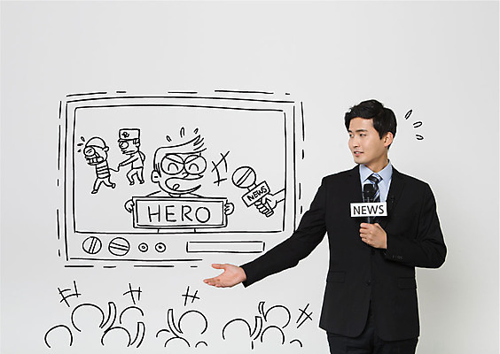 편집이미지 응시 남자 서기 들기 여러명 상반신 20대 성인 앞모습 텔레비전 한국인 가리킴 기자 뉴스 경찰 아나운서 범죄인 마이크 영웅 인터뷰 이미지편집 AI파일 직업 시선 뷰포인트 음향기기 다수 모션 사람 동양인 손짓 청년 전자제품 범죄 파일형식 벡터