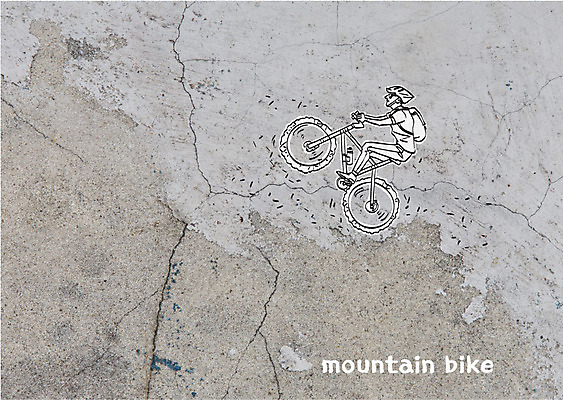 전신 편집이미지 남자 백그라운드 한명 성인 자전거 돌_바위 산악자전거 이미지편집 AI파일 1 사람 바이크 파일형식 벡터