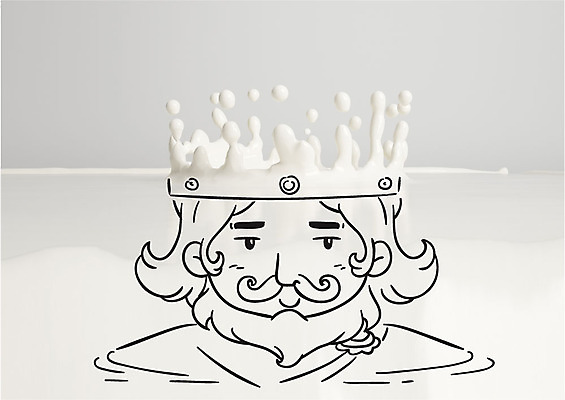 편집이미지 남자 왕관 한명 성인 흰색 왕 액체표현 튀는물 스플래쉬 이미지편집 AI파일 1 컬러 순간포착 사람 액체 파일형식 벡터