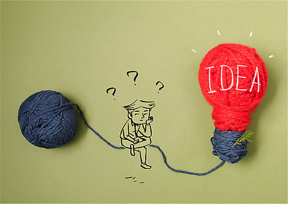 편집이미지 남자 전구 아이디어 한명 앉기 성인 털실 이미지편집 AI파일 1 컨셉 모션 사람 실 파일형식 벡터