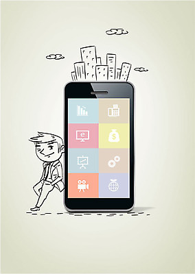 편집이미지 남자 한명 성인 건물 스마트폰 기댐 도시 어플리케이션 이미지편집 AI파일 1 건축물 모션 사람 핸드폰 스마트기기 파일형식 벡터