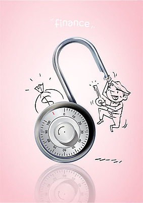 편집이미지 남자 열쇠 자물쇠 한명 성인 금융 오픈 돈자루 이미지편집 AI파일 1 돈 사람 경제 파일형식 벡터