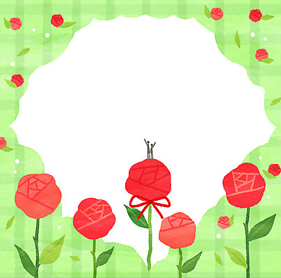 PSD 꽃 리본 일러스트 프레임 사람모양 장미 정원 프레임일러스트 국내일러스트 모양 식물 파일형식