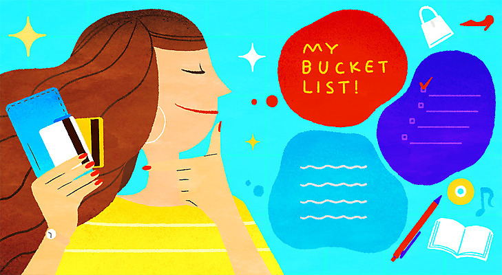 PSD 여자 구두 가방 일러스트 프레임 한명 20대 성인 노트북 쇼핑 펜 희망 신용카드 지갑 리스트 프레임일러스트 버킷리스트 국내일러스트 1 잡화 감정 신발 사람 청년 금융 전자제품 필기구 파일형식