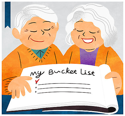 PSD 여자 할아버지 노년 남자 할머니 일러스트 프레임 두명 책 희망 리스트 프레임일러스트 버킷리스트 국내일러스트 감정 사람 성인 파일형식