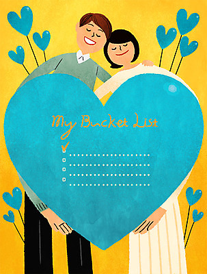 PSD 커플 여자 남자 일러스트 프레임 사랑 20대 성인 두명 희망 하트 리스트 프레임일러스트 하트프레임 버킷리스트 국내일러스트 모양 감정 관계 사람 청년 파일형식