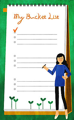 PSD 여자 일러스트 프레임 한명 20대 성인 공책 희망 기록 체크표시 리스트 체크리스트 프레임일러스트 버킷리스트 국내일러스트 1 감정 문구용품 사람 청년 확인 파일형식